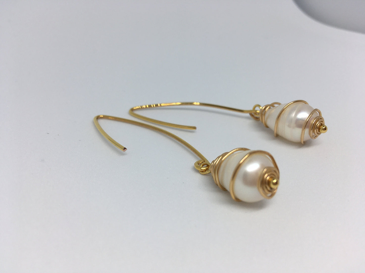 Handmade Earrings Fresh water Pearl UK