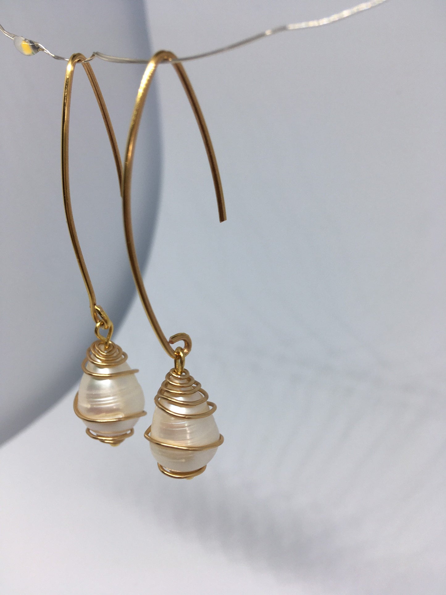 Handmade Earrings Fresh water Pearl UK