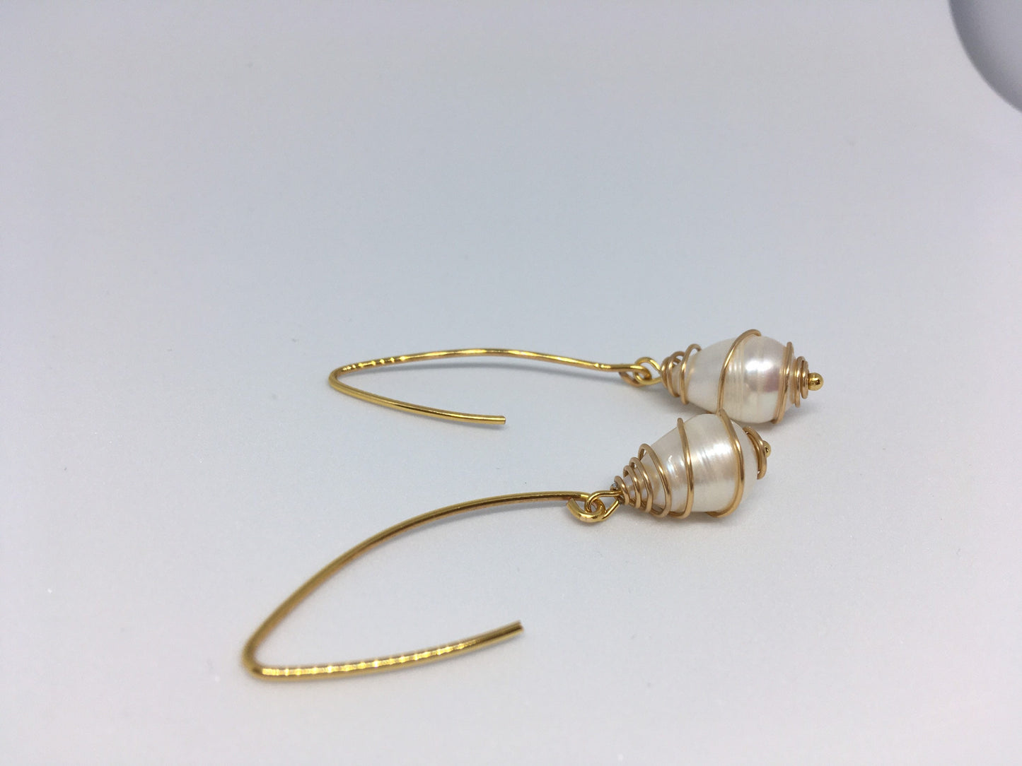 Handmade Earrings Fresh water Pearl UK