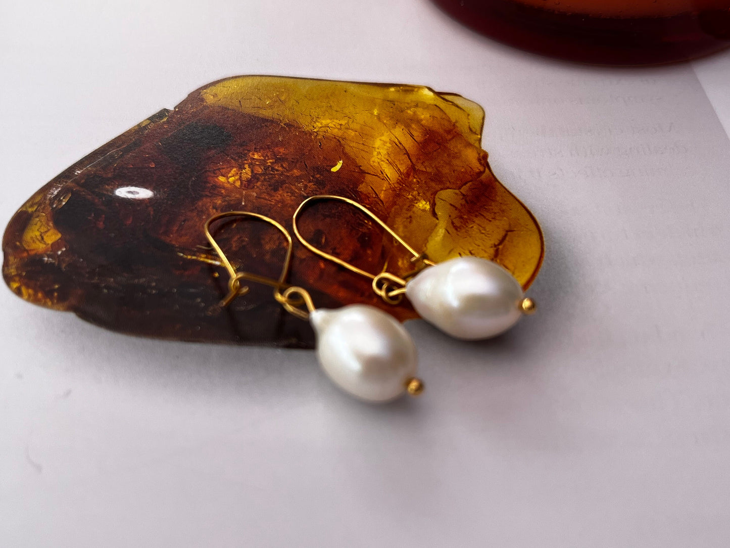 Freshwater pearl Dangle & Dropp earrings  / Etsy UK shop