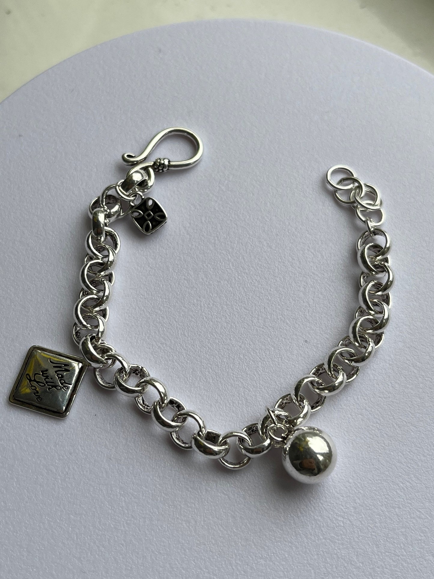 Silver Bracelet, Chunky Chain 925 Sterling Silver Bracelets, Birthday Anniversary gifts for her UK seller