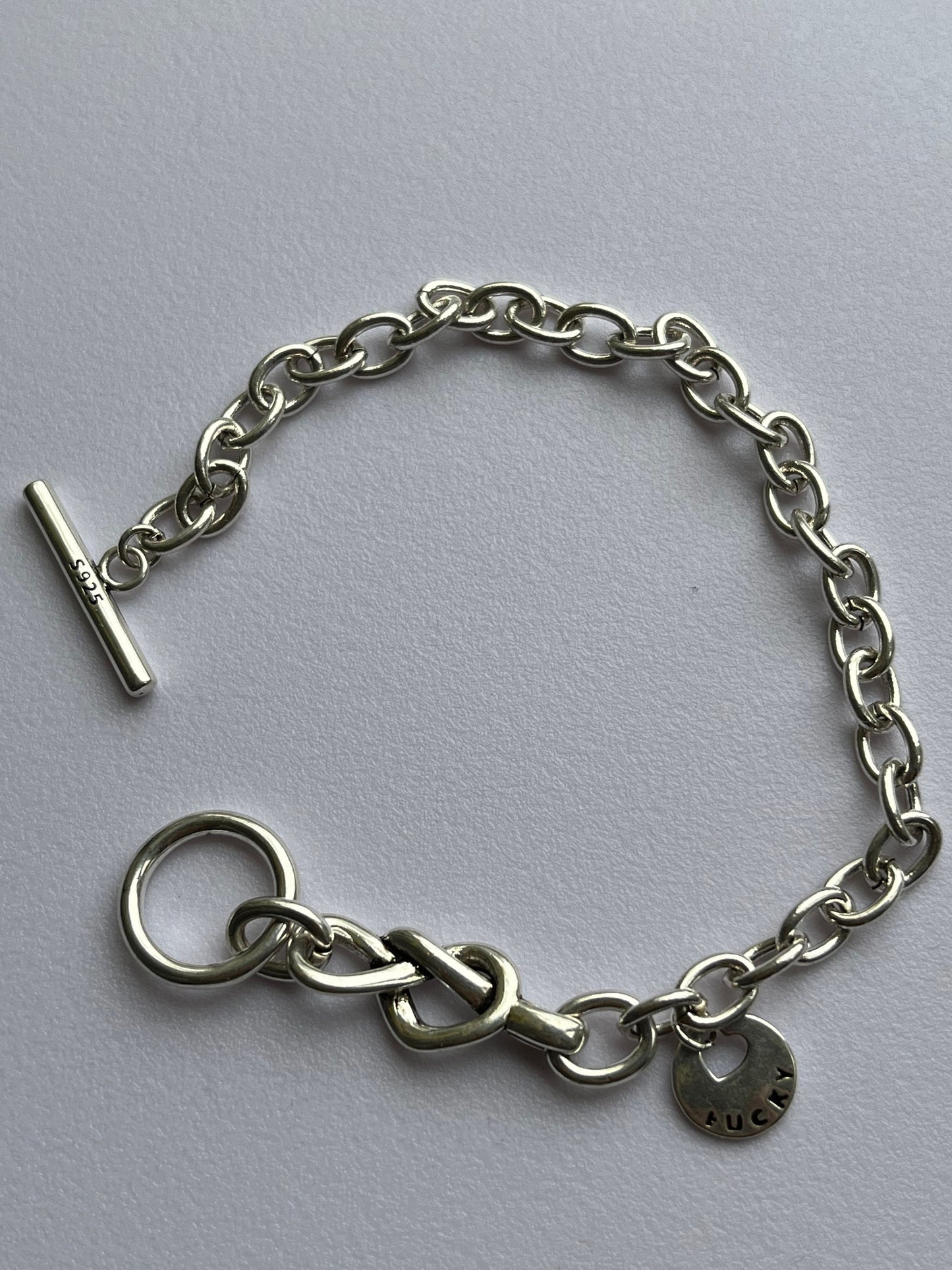 Silver Bracelet, Chain 925 Sterling Silver Bracelet for Her/ Etsy UK Shop