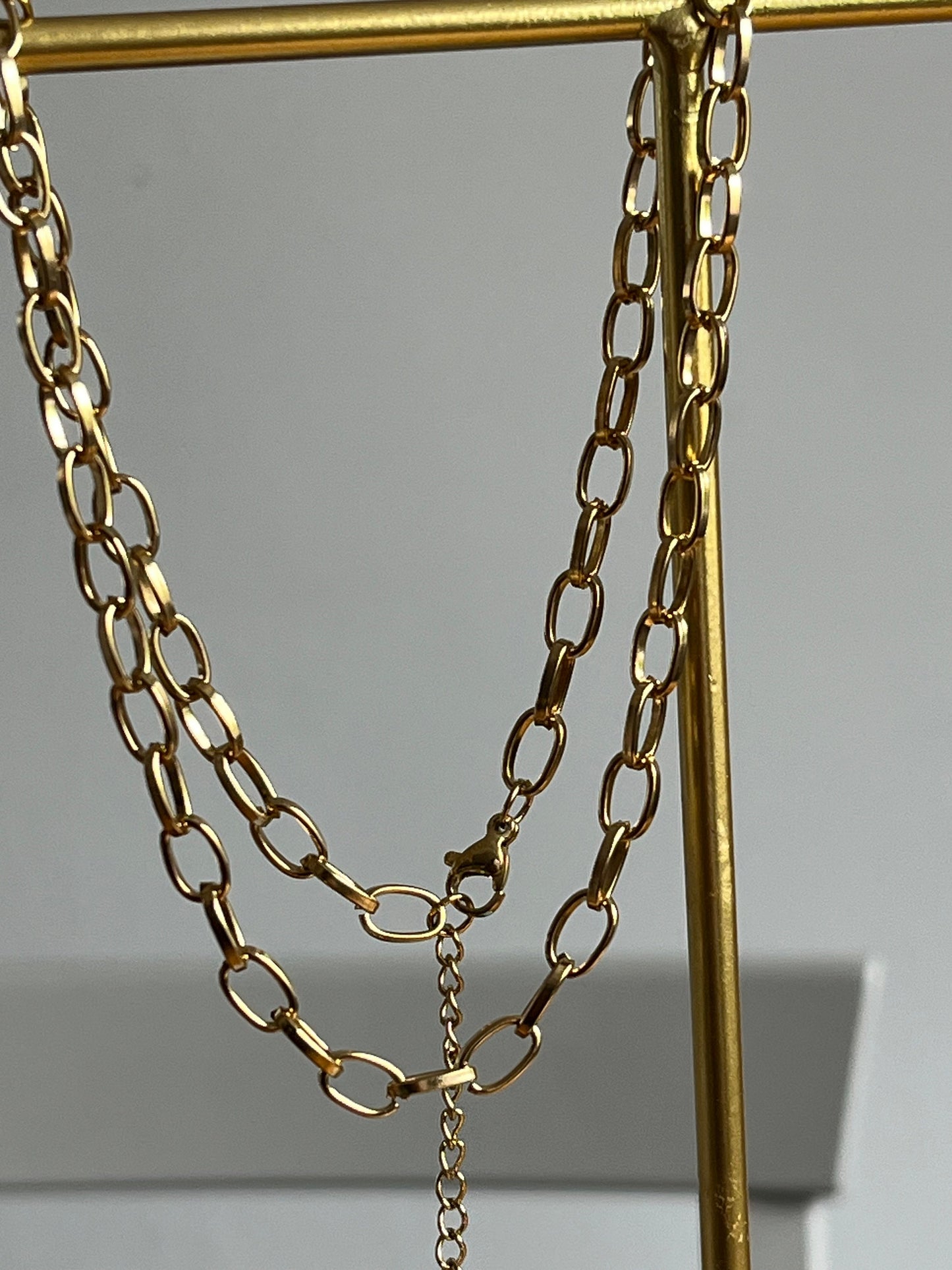 Chunky Chain Gold Necklace, Bohemian Chic, Waterproof and Tarnish Free Necklace for her/ Etsy UK shop