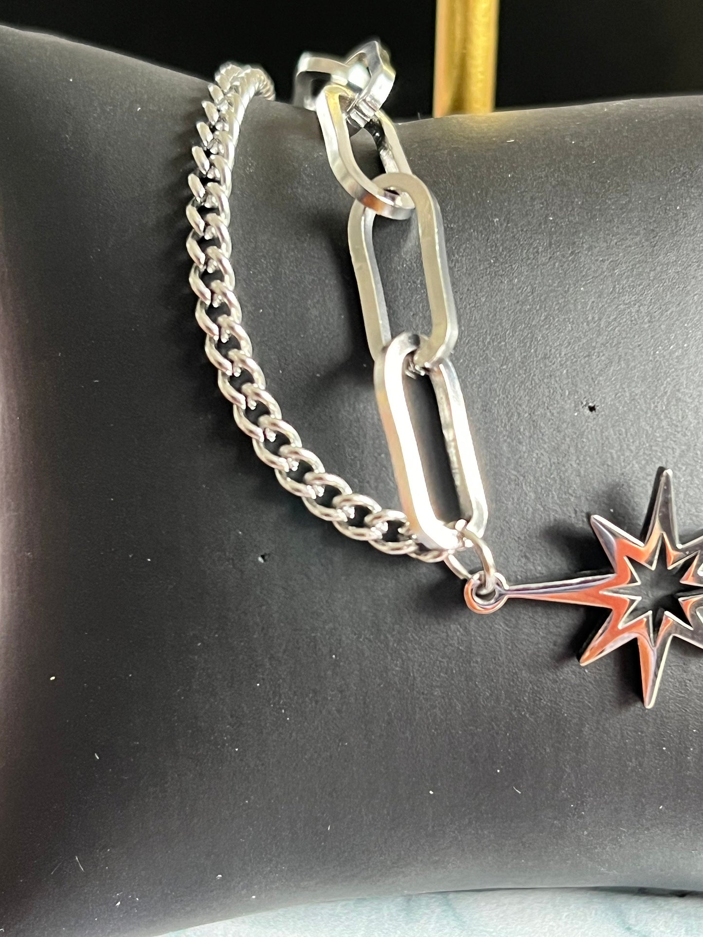 Star double layer chain Bracelet Anklets for her/ Waterproof and Sweatproof/ Etsy UK shop- Free Shipping